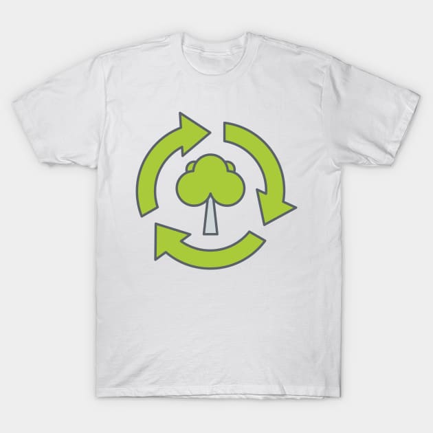 Green Recycling T-Shirt by Jonathan Wightman